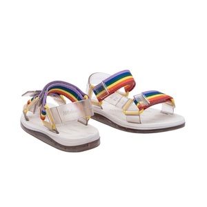 Mini Melissa  - Baby Girl Papete + Rider I INF - Beige / Beige Rainbow